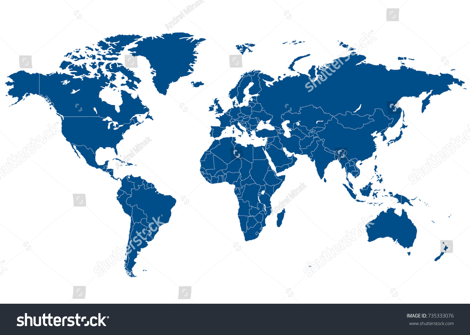 Weltkarte – Stockvektorgrafik